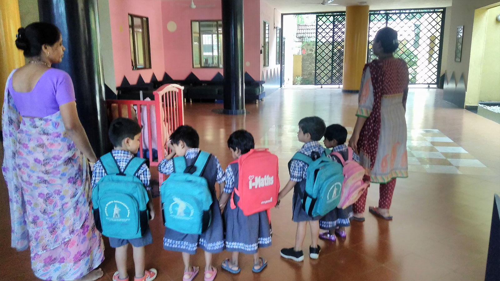 ADOPTION: Children going to school from our child care centre