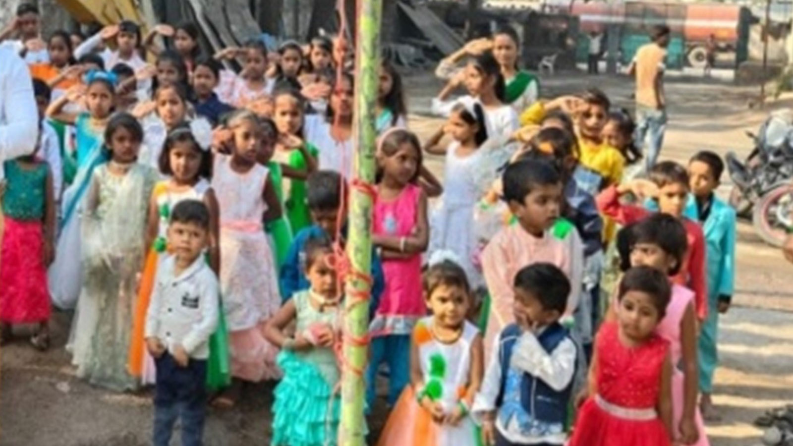 COMMUNITY UPLIFT: Republic Day celebrations at our D.R. Patil Quarry community centre