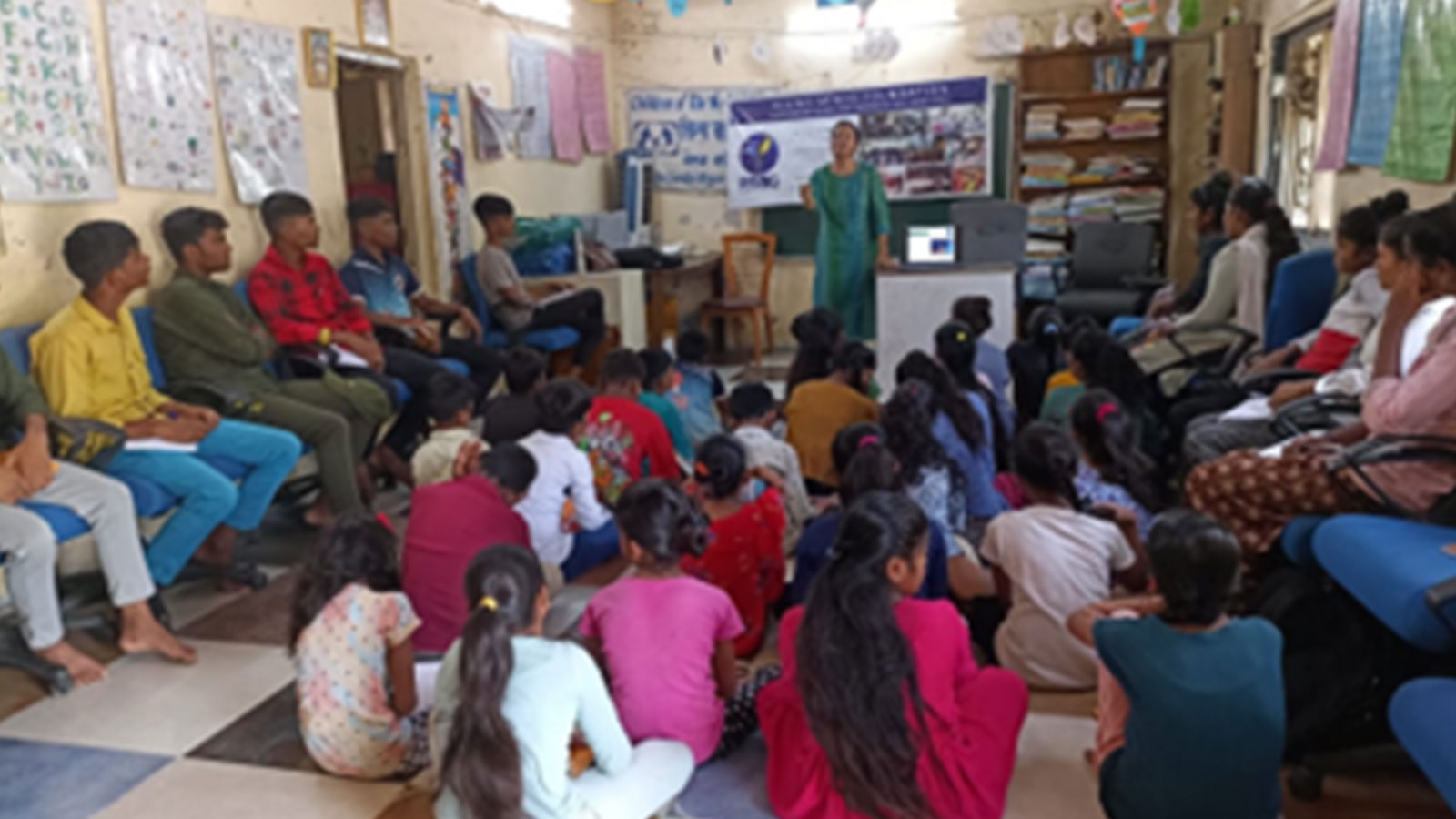 COMMUNITY UPLIFT: Health camp for girls on nutrition at our Mahatma Gandhi Nagar Quarry community centre