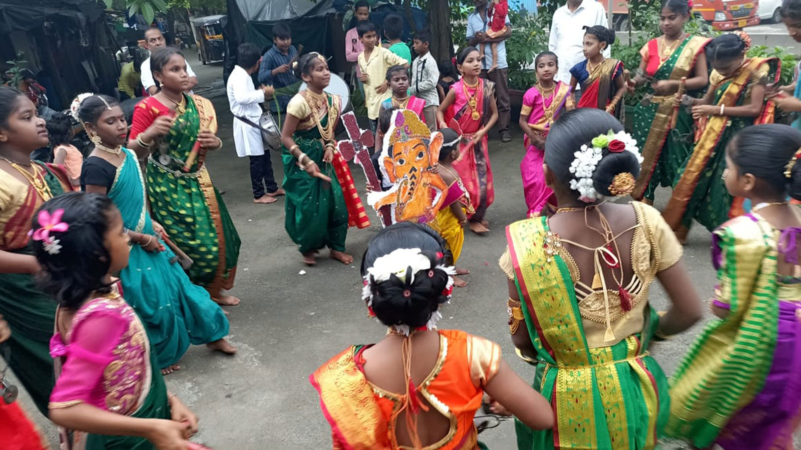 EDUCATION: Traditional Lavni dance at our Mahatma Gandhi Nagar Quarry community centre