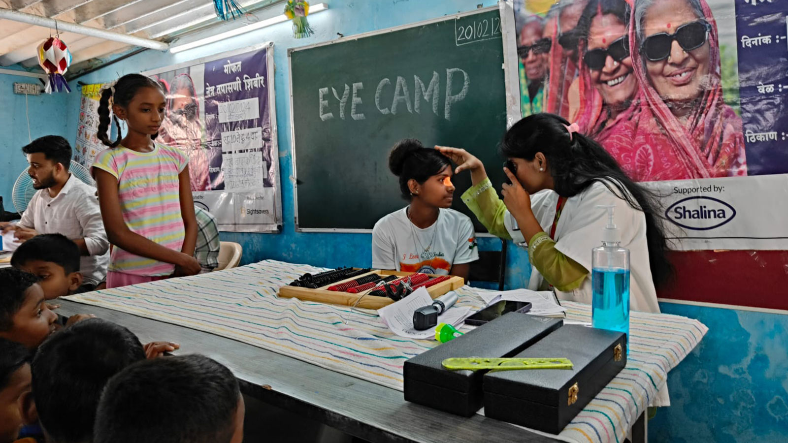HEALTH: Eye camp at our D.R. Patil Quarry community centre