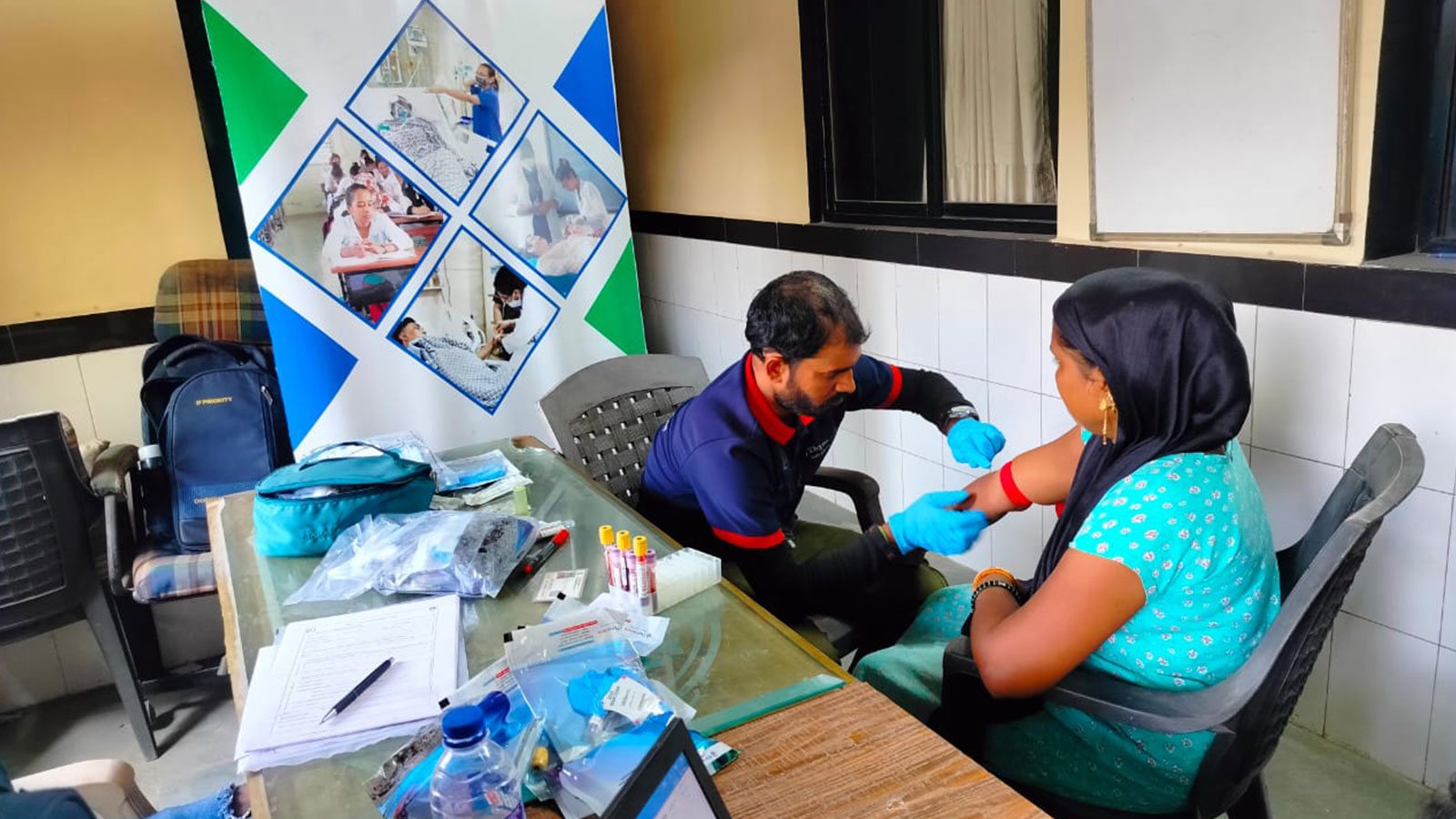 HEALTH: Medical checkup for HB, CBC. Vitamin D and Vitamin B12 at our D.R. Patil Quarry community centre