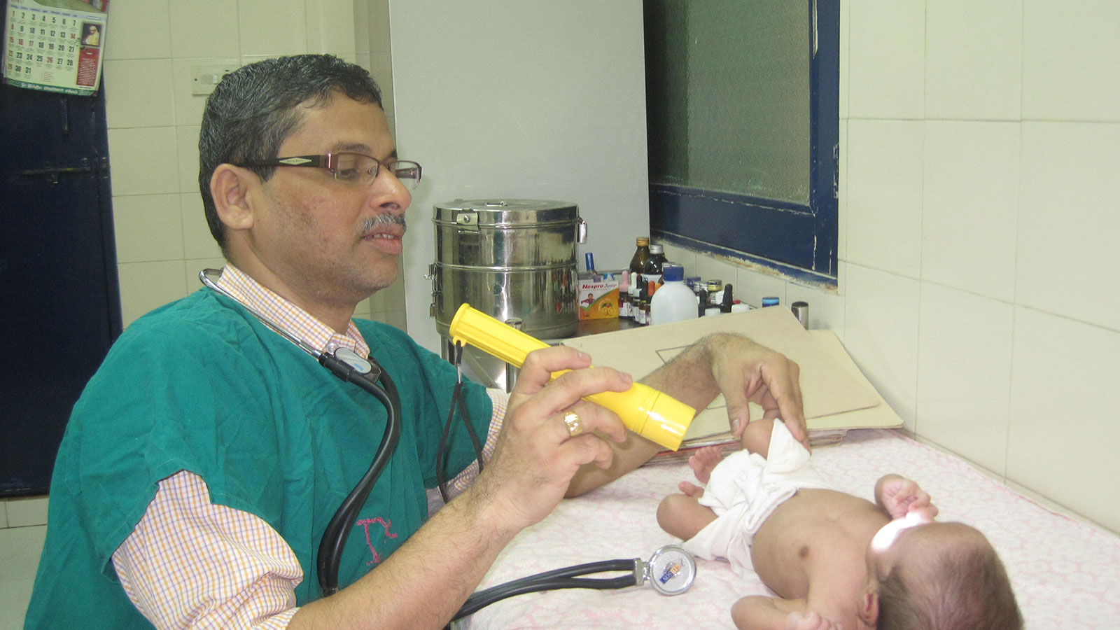 HEALTH: Infant with senior pediatrician at our child care centre