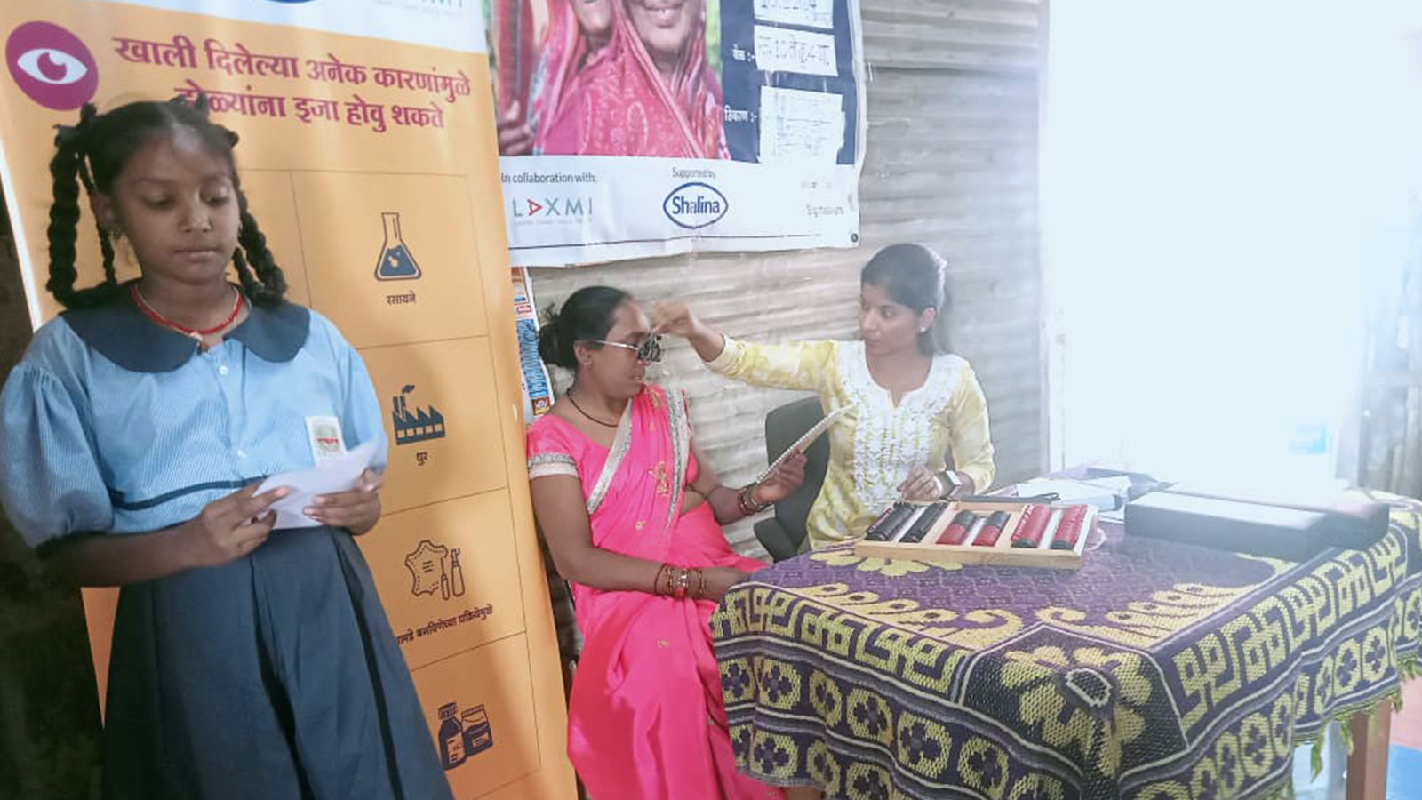 HEALTH: Eye camp at our Ramesh Metal Quarry community centre