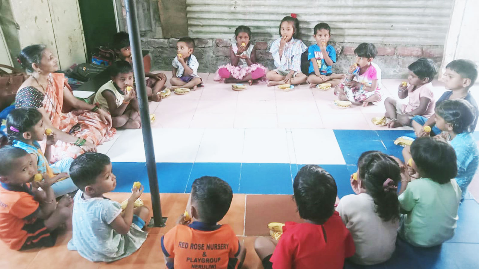 NUTRITION: Nutrition program at our Ramesh Metal Quarry community centre