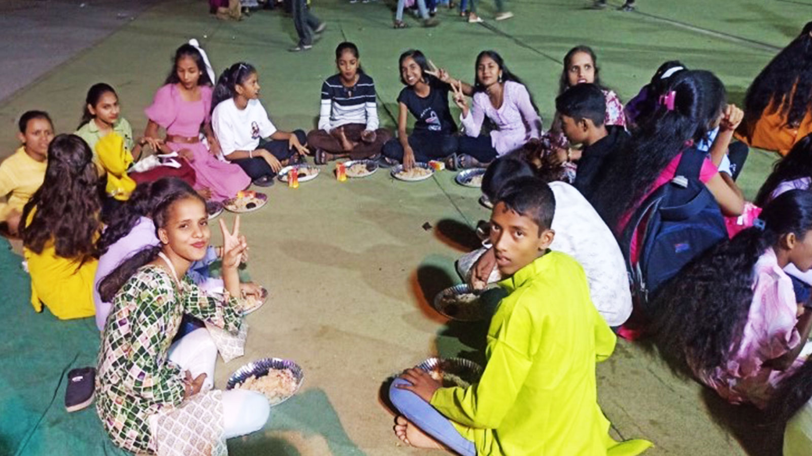 NUTRITION: Christmas feast at our Rabale community centre