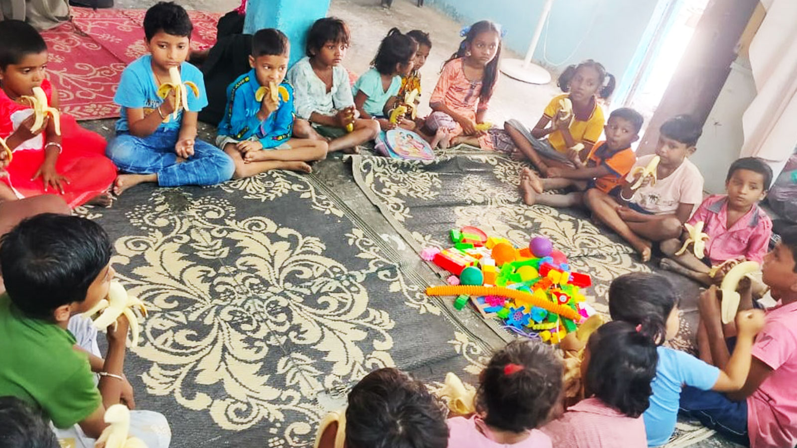 NUTRITION: Healthy snack at Balwadi at our D. R. Patil Quarry community centre